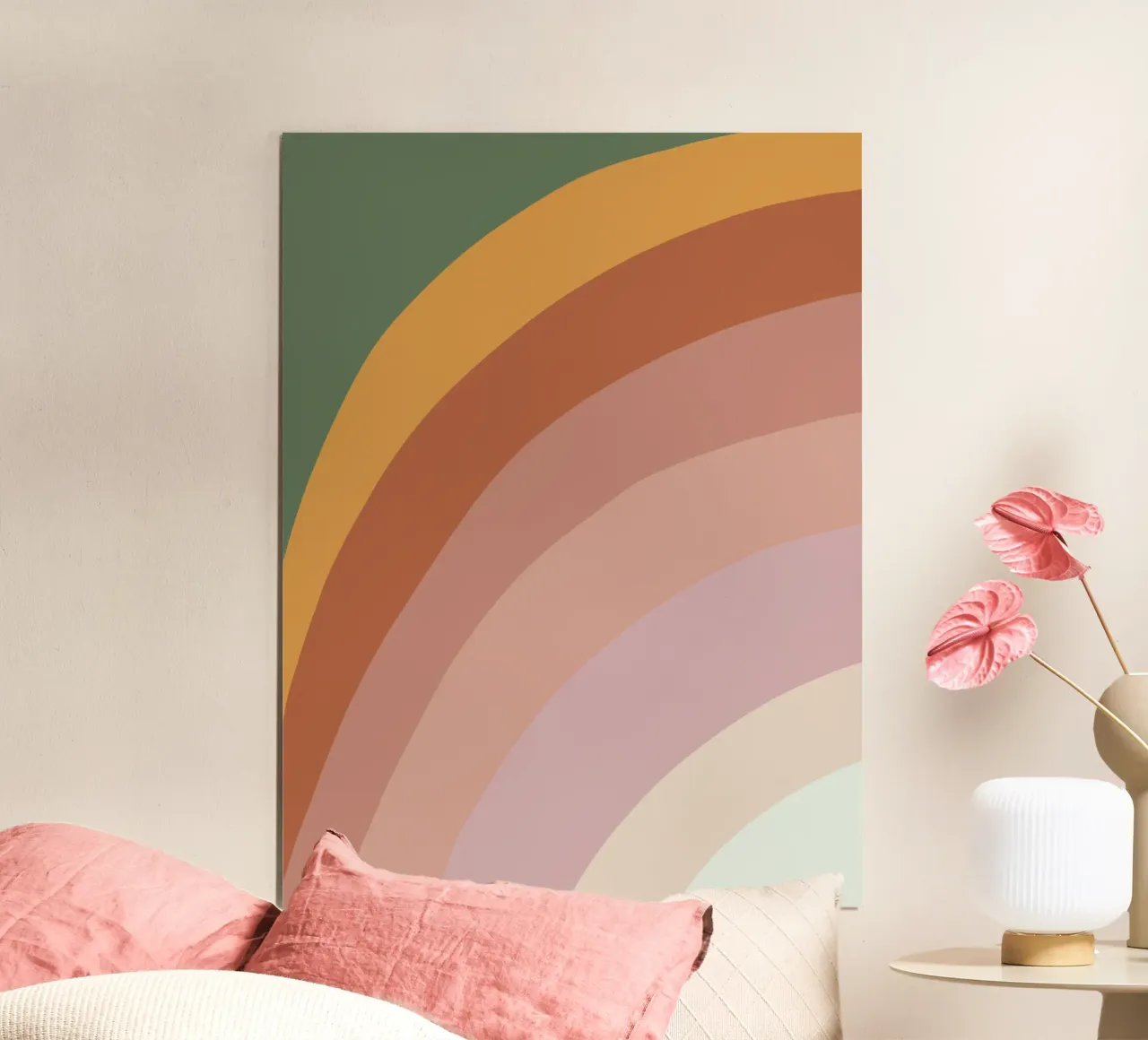 Rainbow II poster con telaio in alluminio da GigiRosado