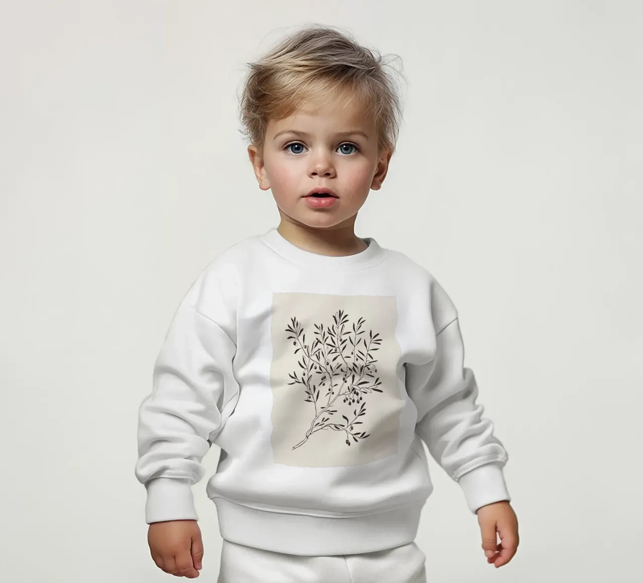 Olive Branch Sketch no. 3 felpa neonato da apoloprints