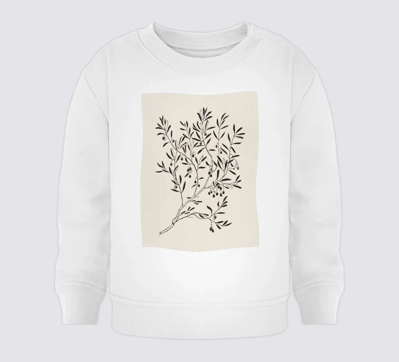 Olive Branch Sketch no. 3 felpa neonato da apoloprints