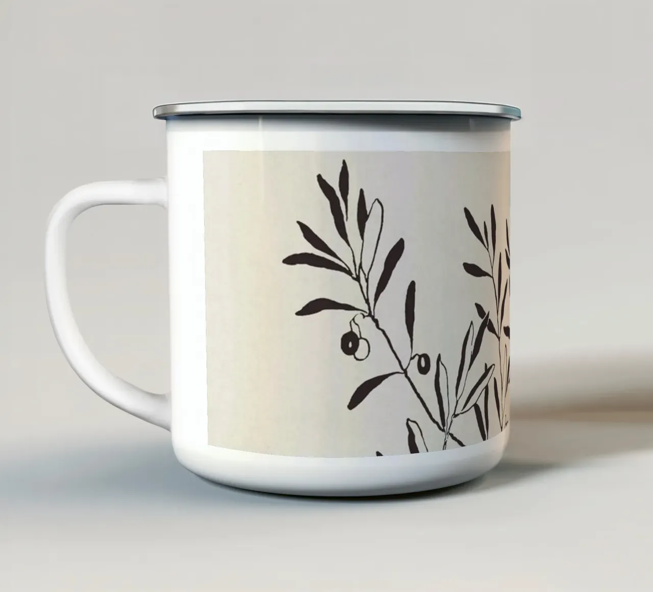 Olive Branch Sketch no. 3 tazza in smalto da apoloprints