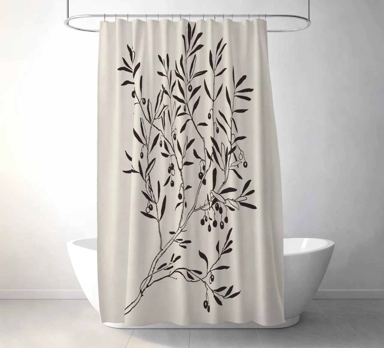 Olive Branch Sketch no. 3 tenda da doccia da apoloprints