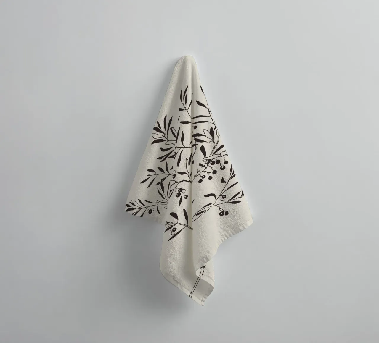 Olive Branch Sketch no. 3 asciugamano da bagno da apoloprints