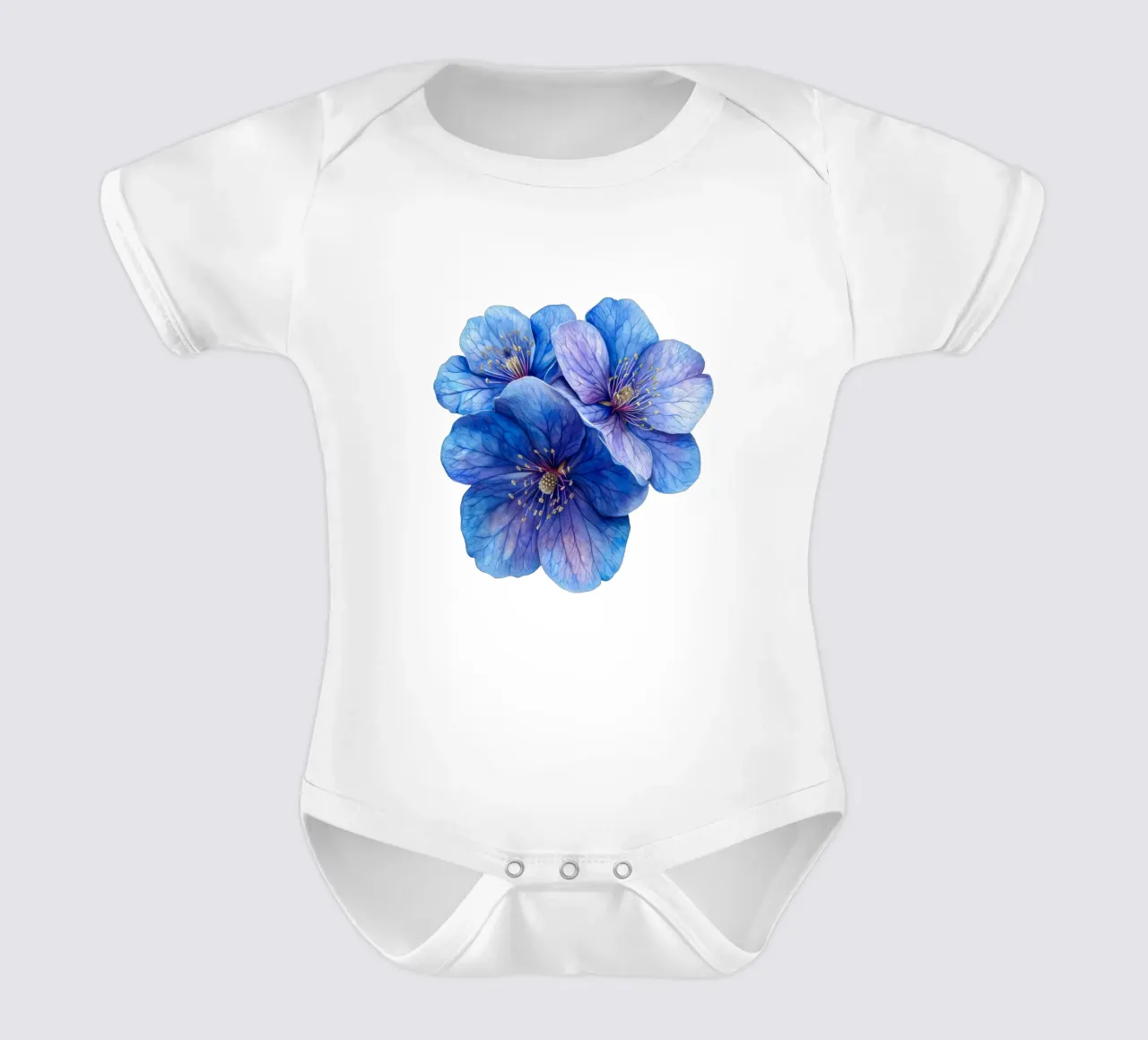 Jacobs Ladder Fiore 3 body neonato maniche corte da Bold Blooms