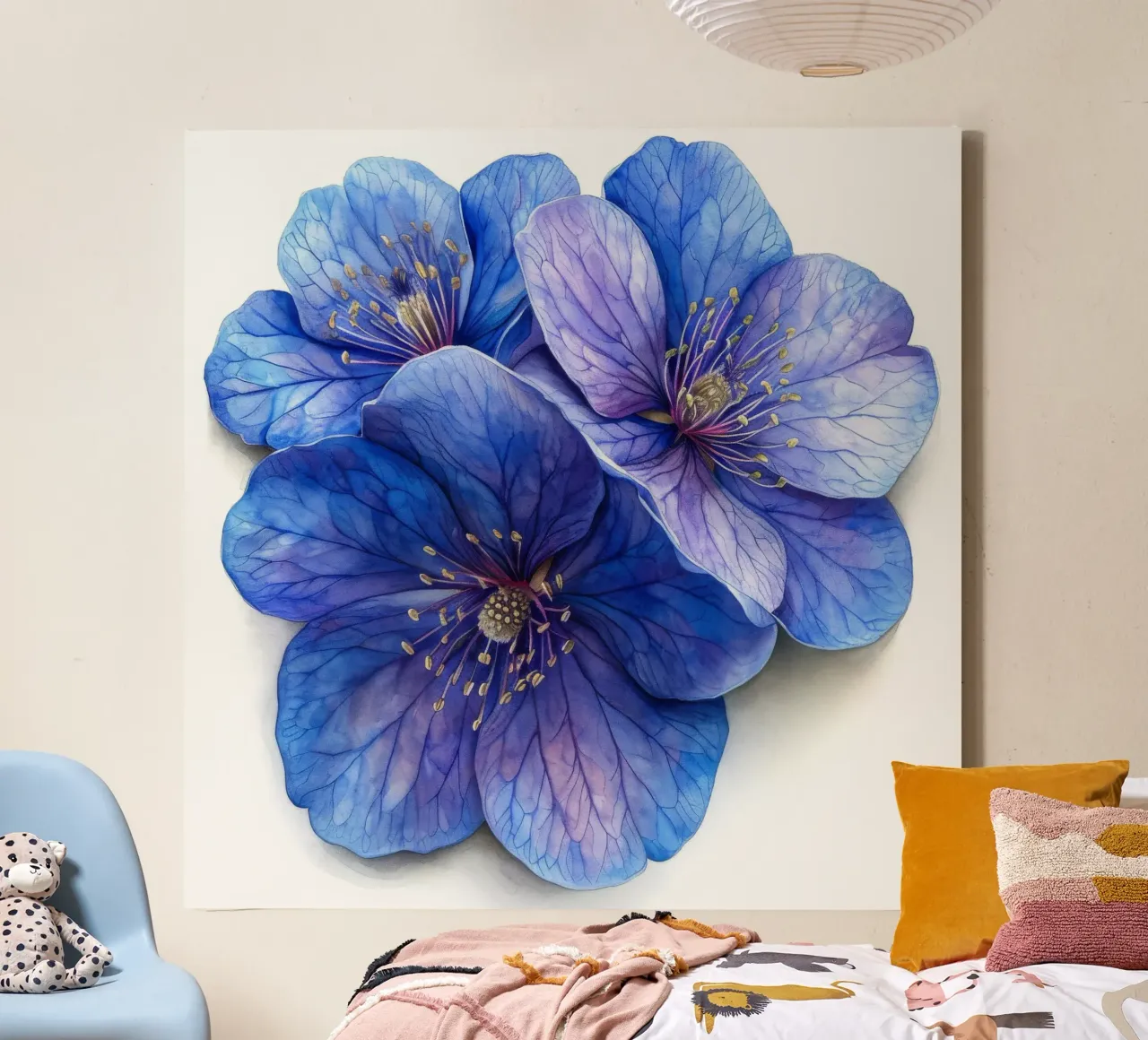 Jacobs-Leiter Blume 3 Leinwand von Bold Blooms