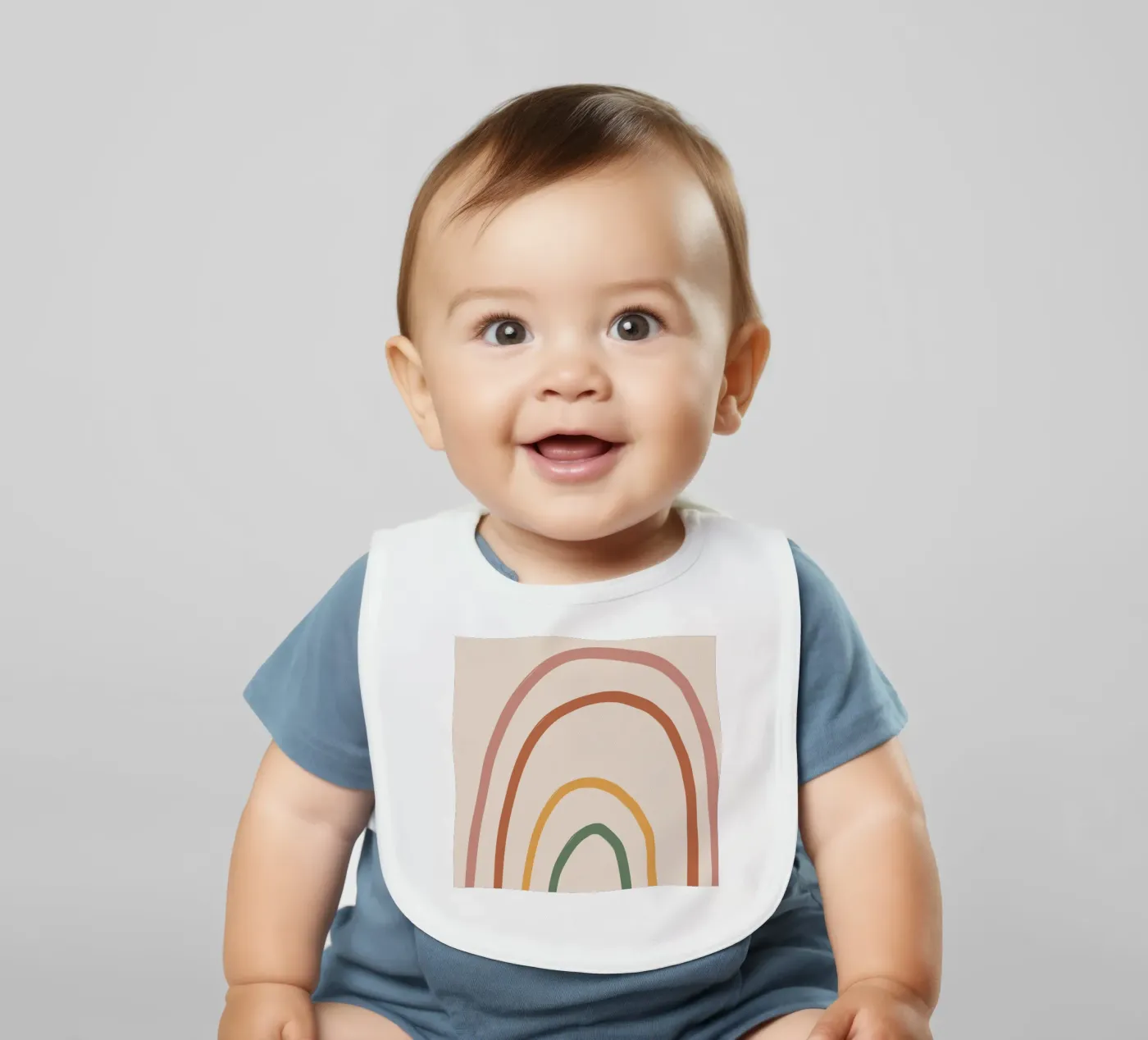 Mini rainbow baby slabbetje van GigiRosado