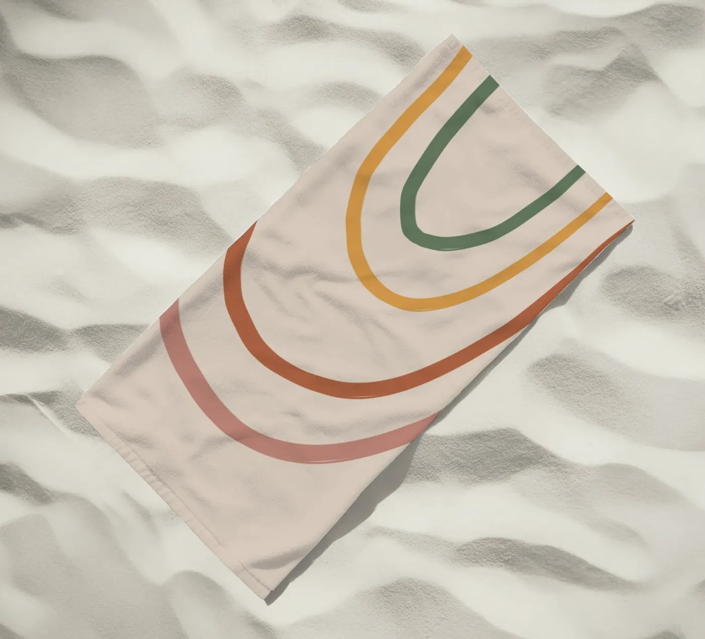 Mini rainbow beach towel by GigiRosado