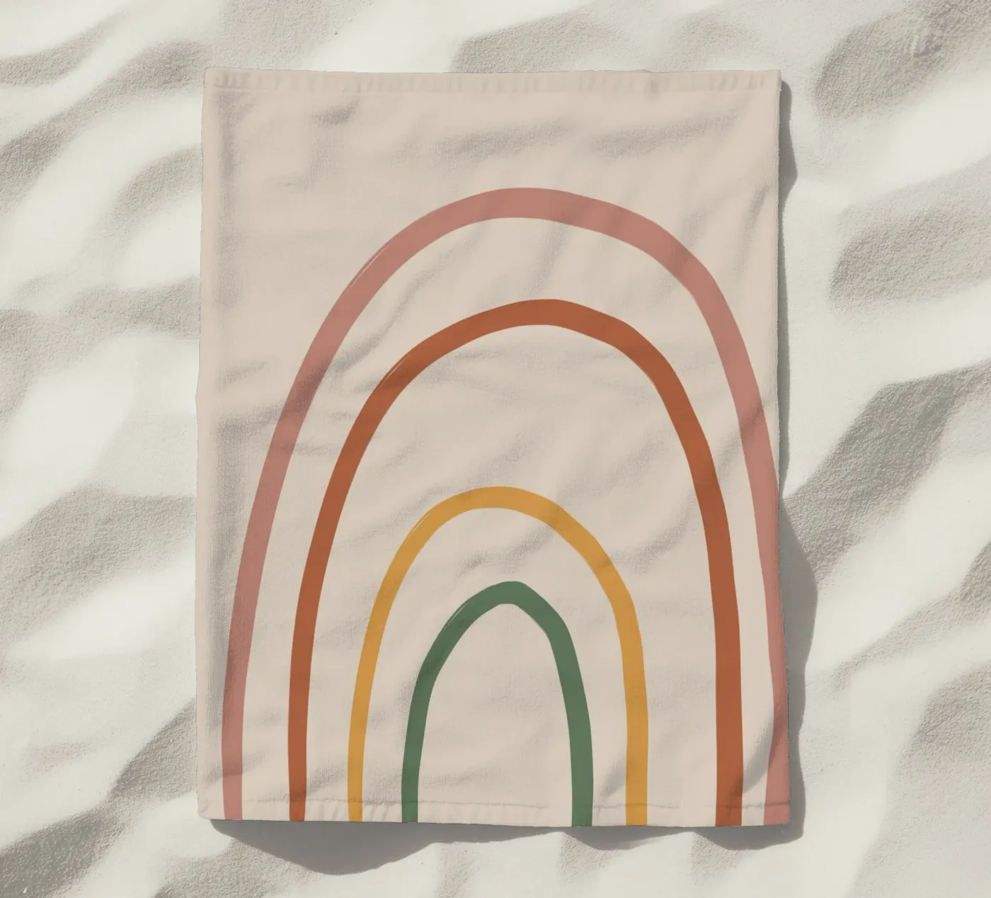 Mini rainbow beach towel by GigiRosado