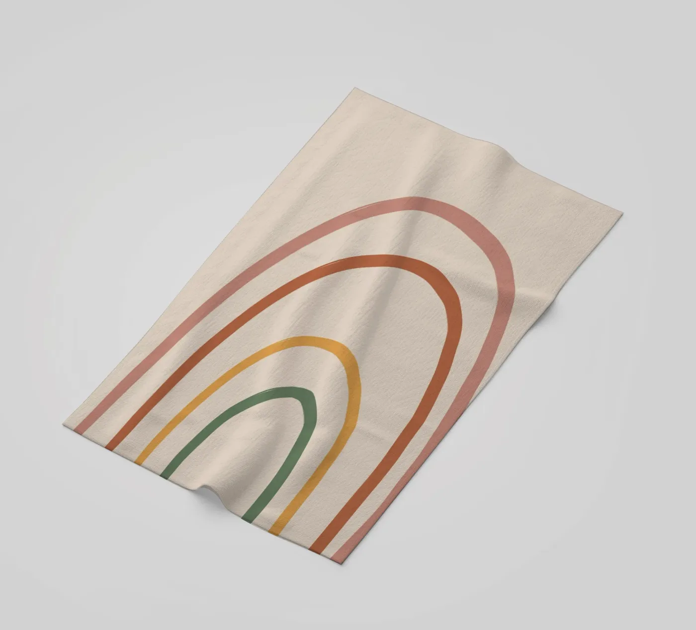 Mini rainbow beach towel by GigiRosado