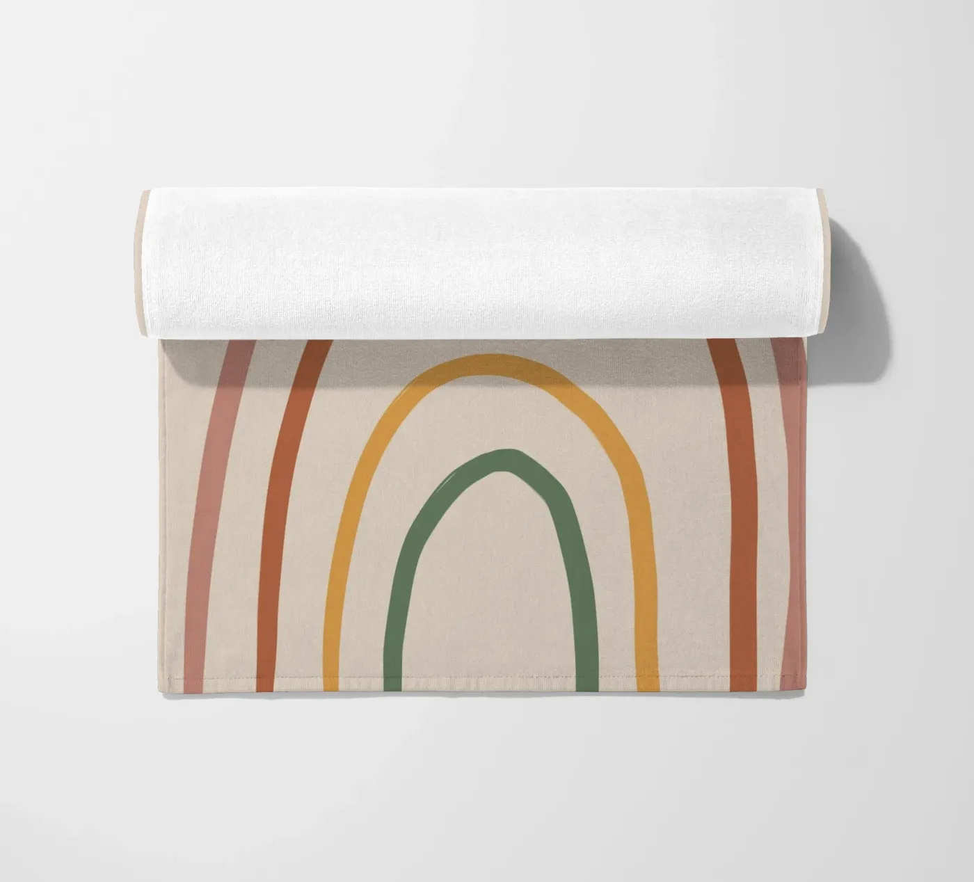 Mini rainbow beach towel by GigiRosado