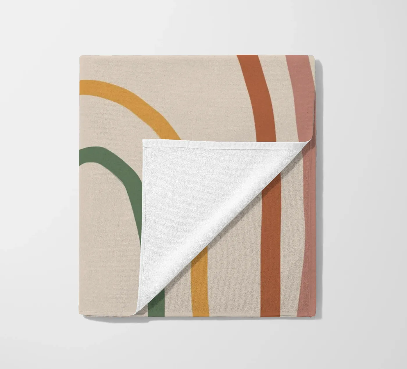 Mini rainbow beach towel by GigiRosado