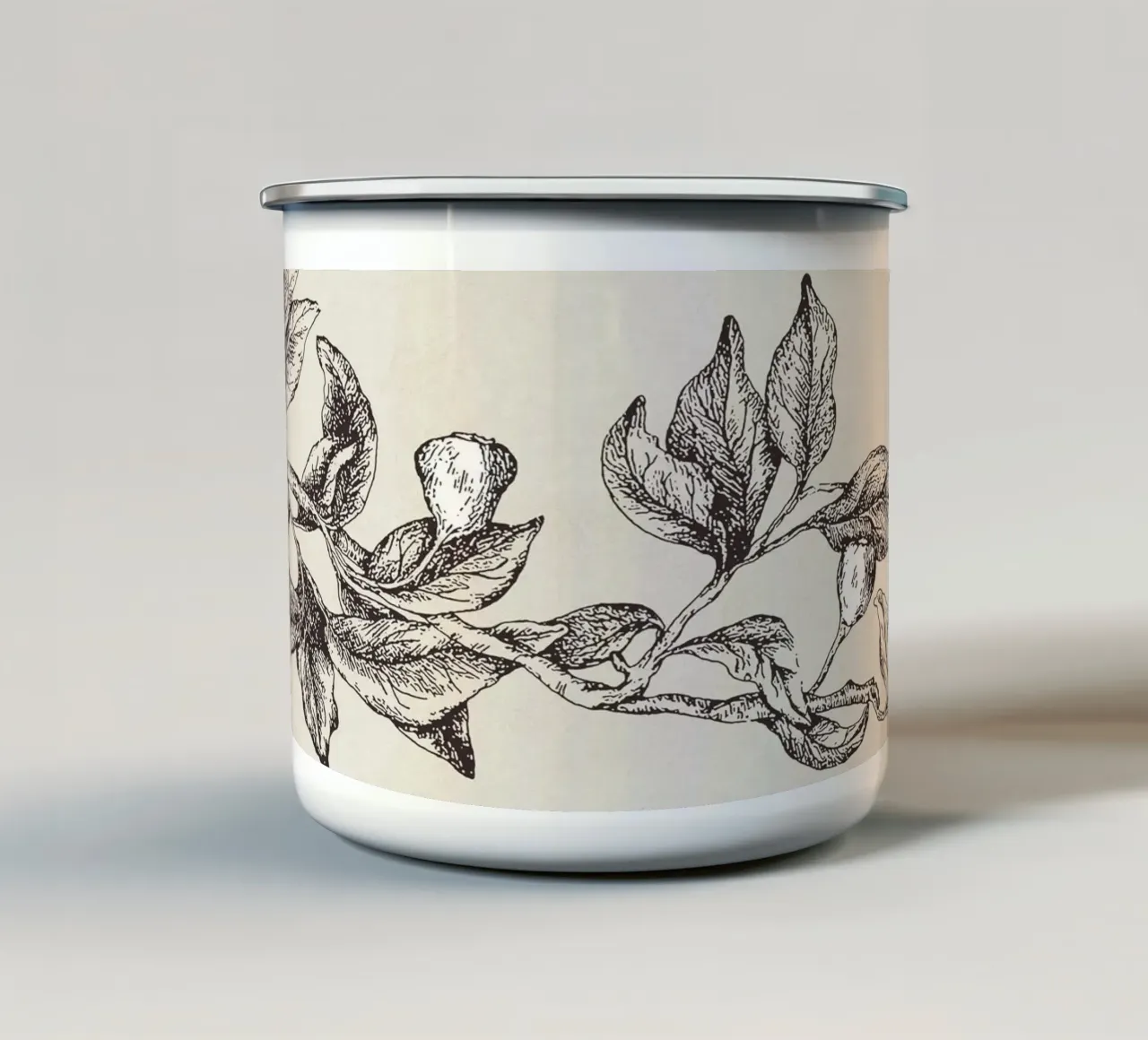 Pyrularia Botanical Sketch tazza in smalto da apoloprints