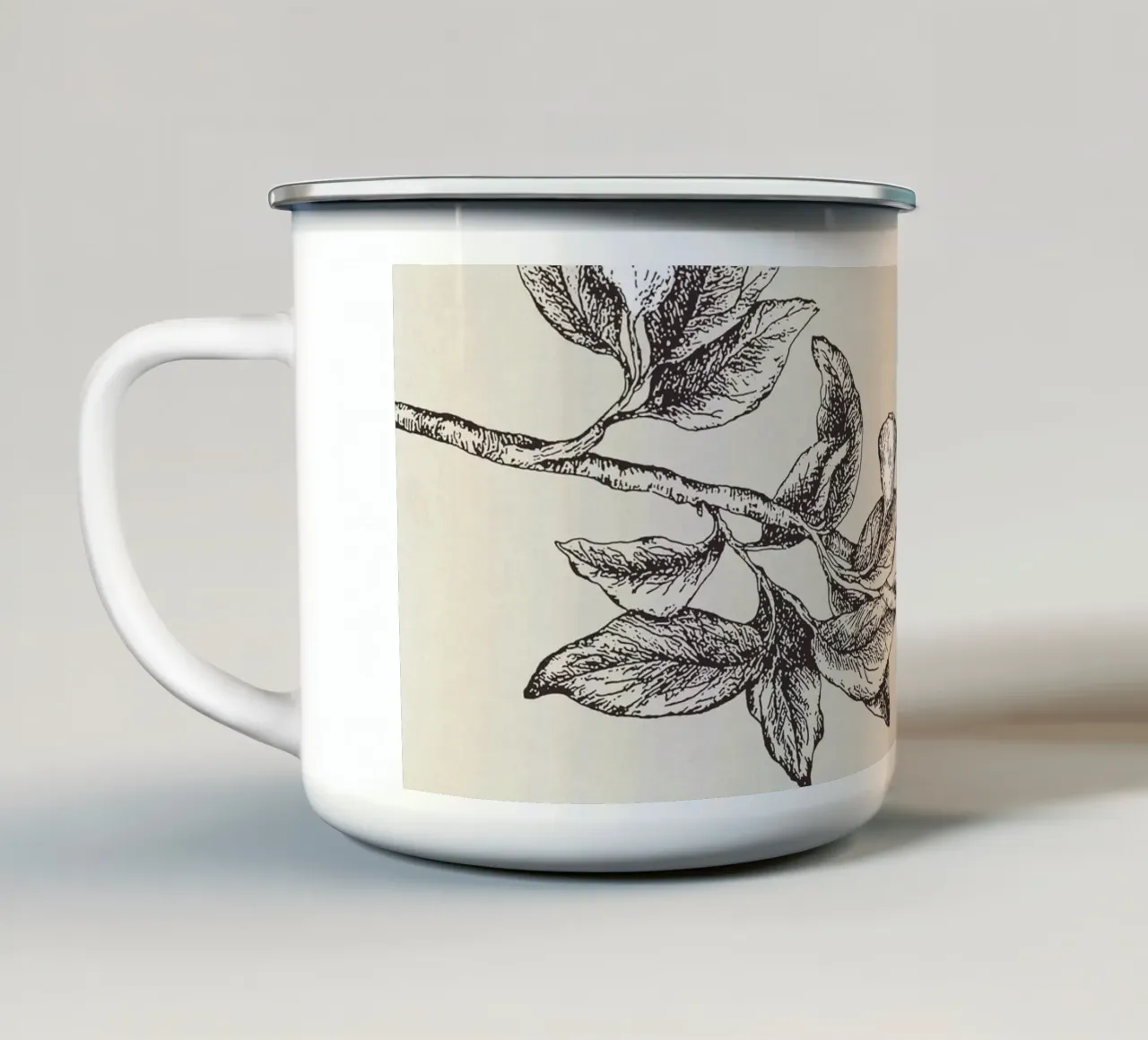 Pyrularia Botanical Sketch tazza in smalto da apoloprints