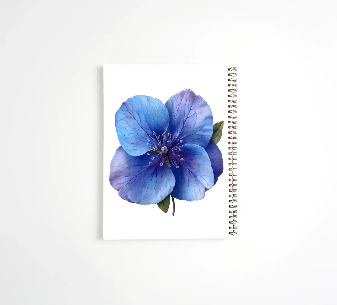 Jacobs Ladder Flower 4 spiral notebook by Bold Blooms