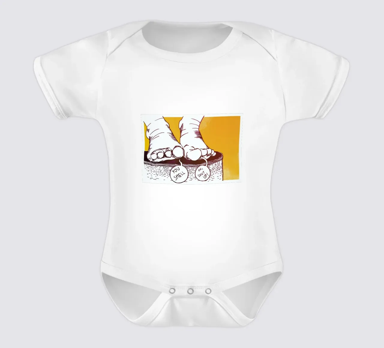 You Smell Kurzarm Babybody von Anna Fietta