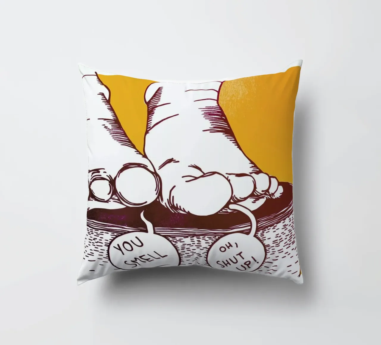 You Smell decorative cushion by Anna Fietta