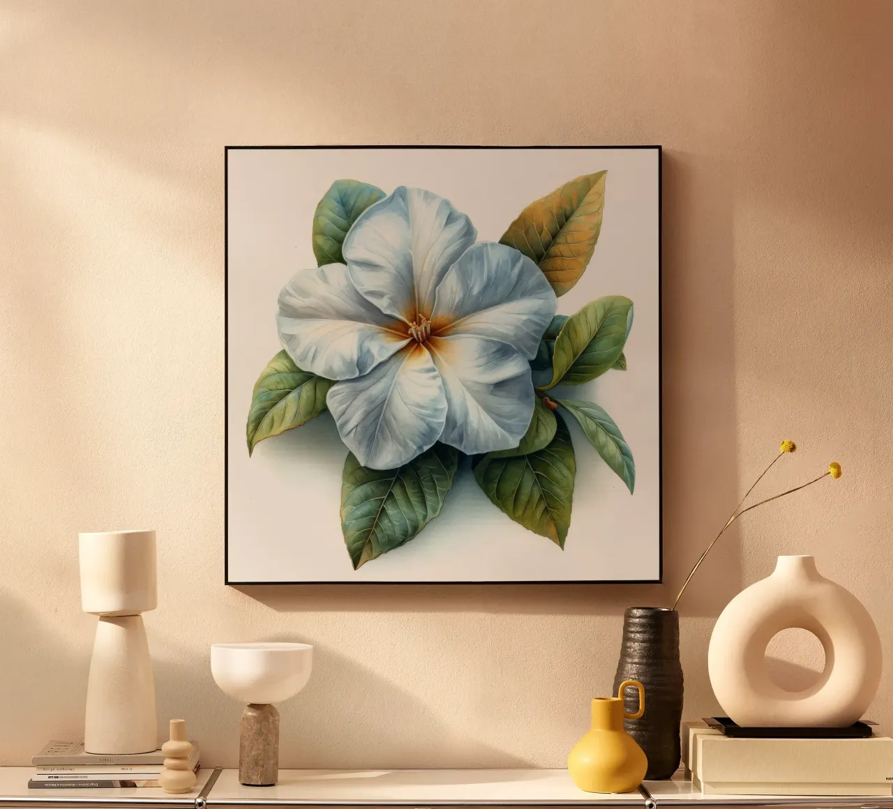 Fiore di gelsomino 4 alluminio dibond da Bold Blooms