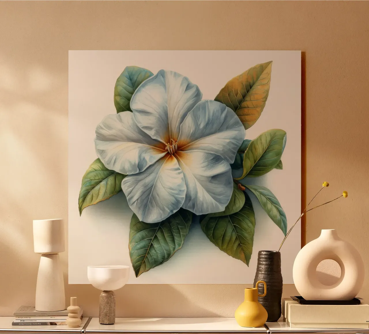 Fiore di gelsomino 4 alluminio dibond da Bold Blooms