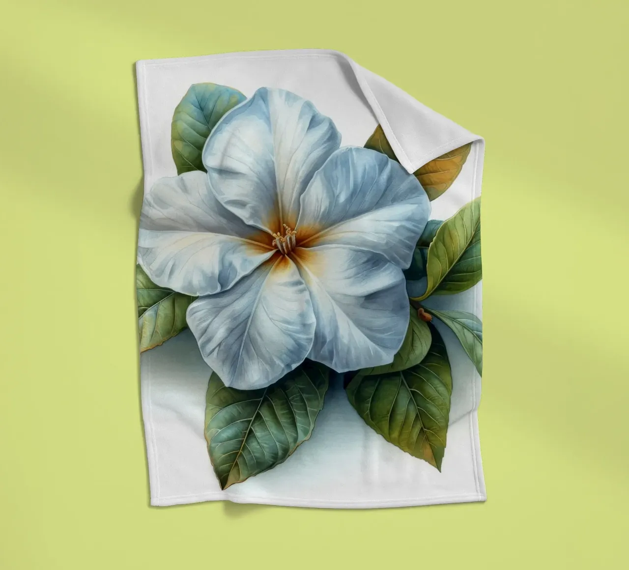 Fiore di gelsomino 4 coperta in pile da Bold Blooms