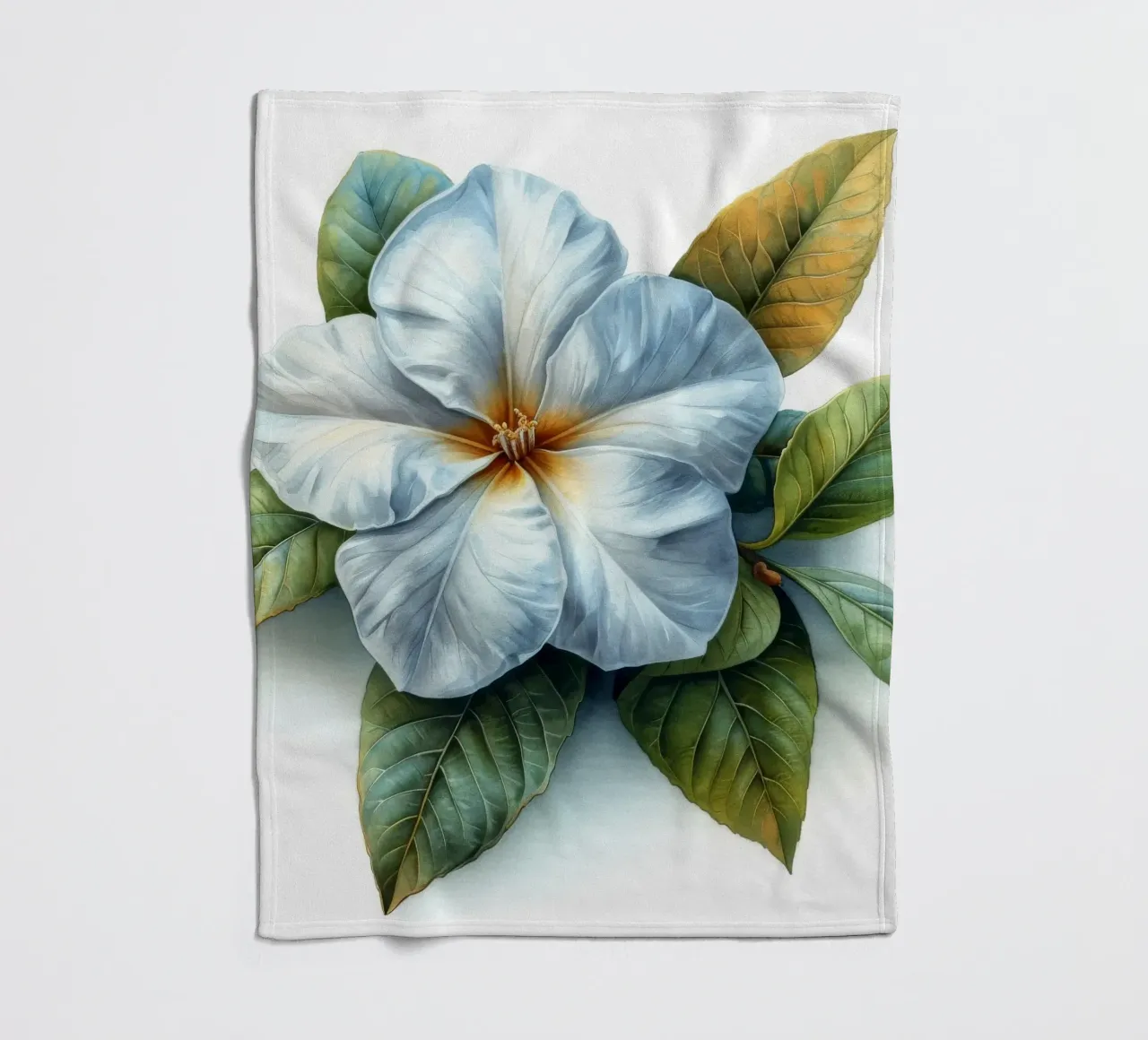 Fiore di gelsomino 4 coperta in pile da Bold Blooms