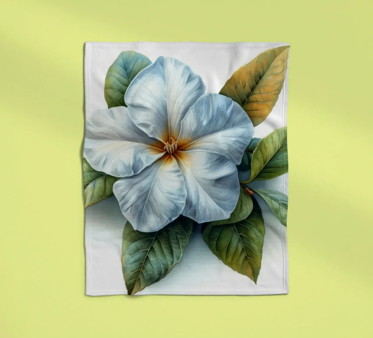 Fiore di gelsomino 4 coperta in pile da Bold Blooms
