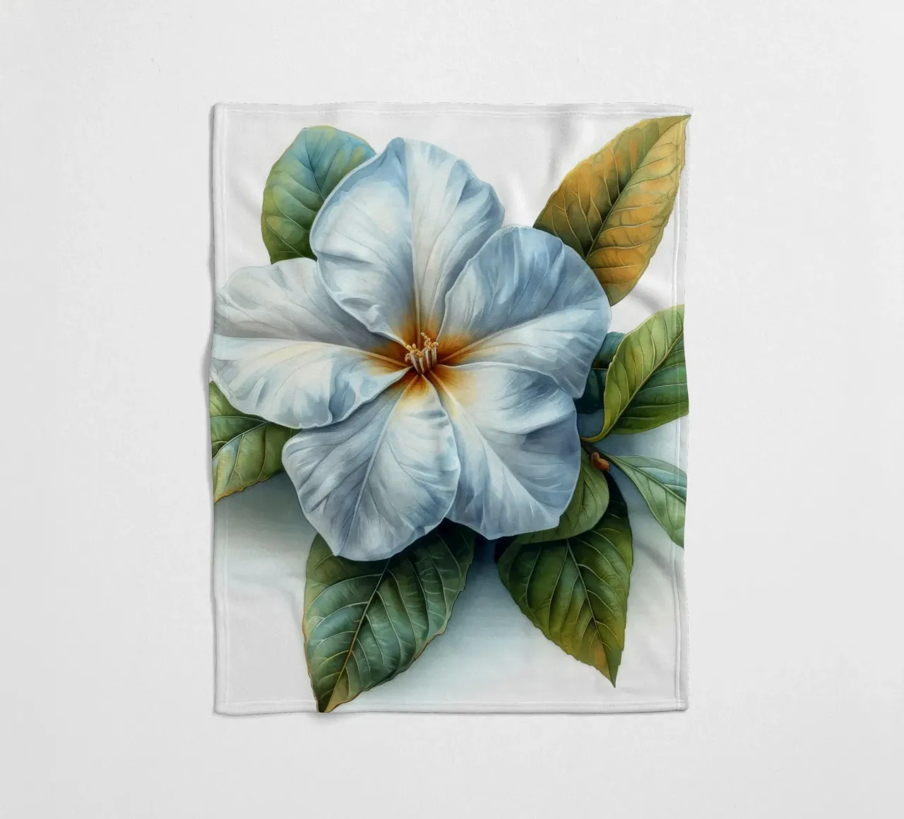 Fiore di gelsomino 4 coperta in pile da Bold Blooms