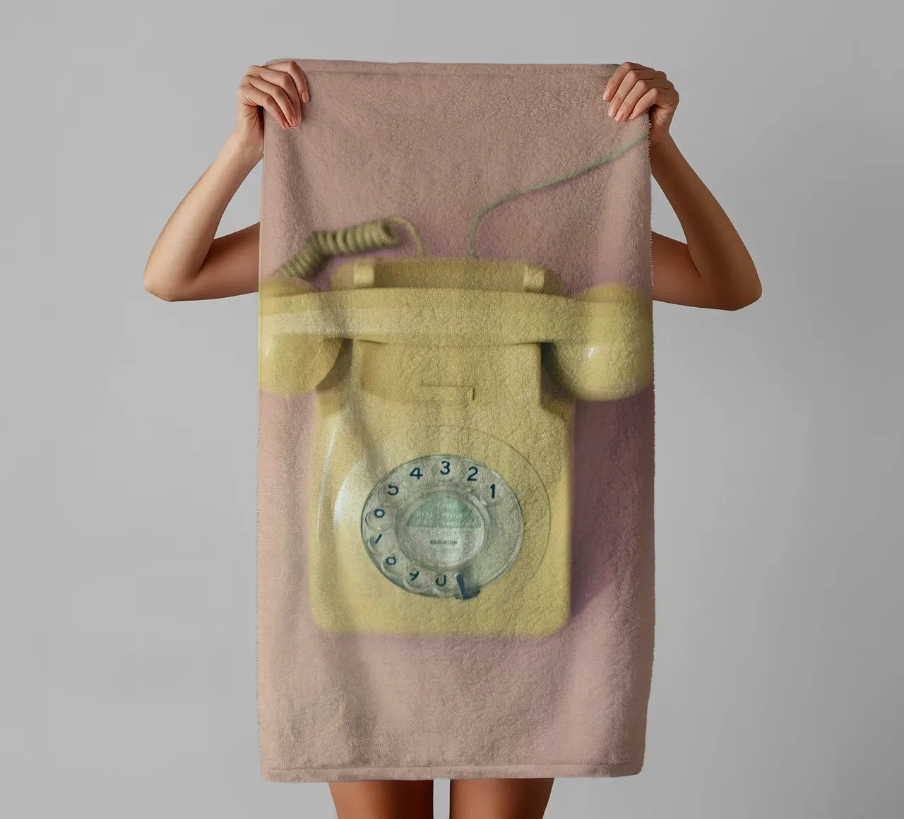 Hello towel by Cassia Beck Photography