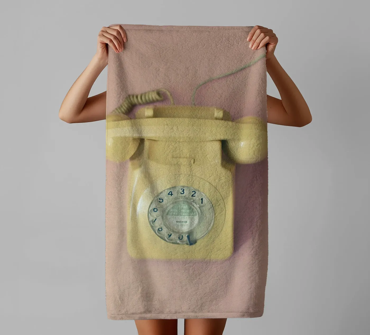 Hello towel by Cassia Beck Photography