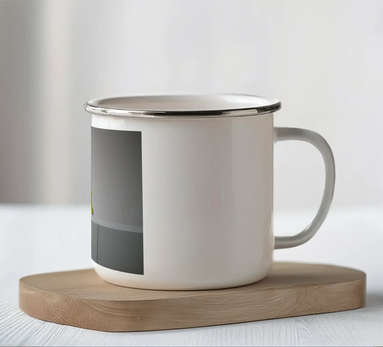 Porsche tazza in smalto da Flo Klein