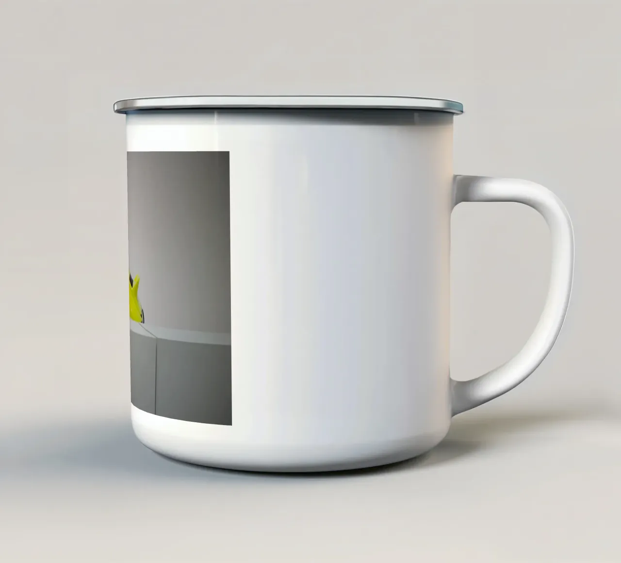 Porsche tazza in smalto da Flo Klein