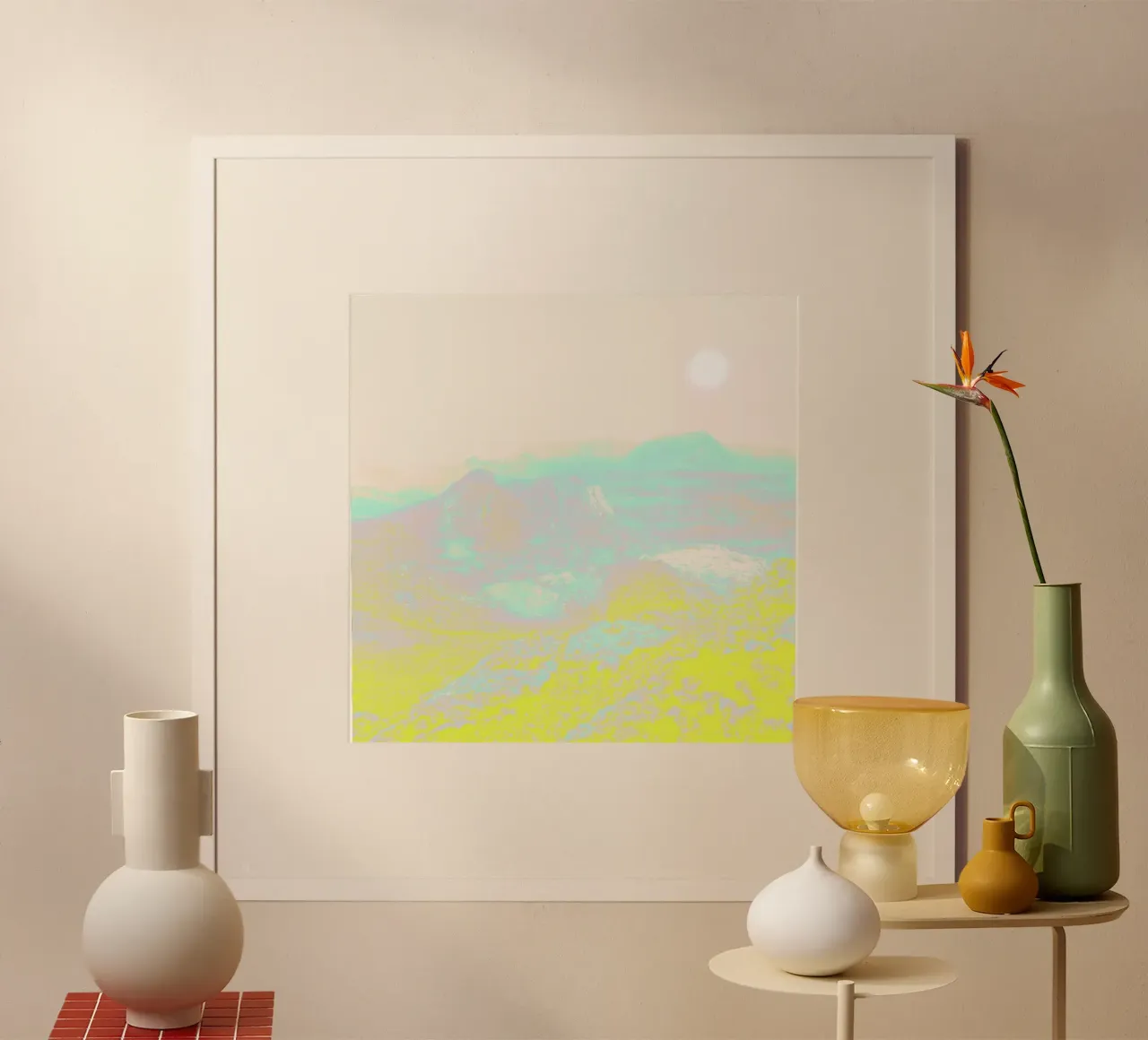 Another World poster con telaio in alluminio da Ruei