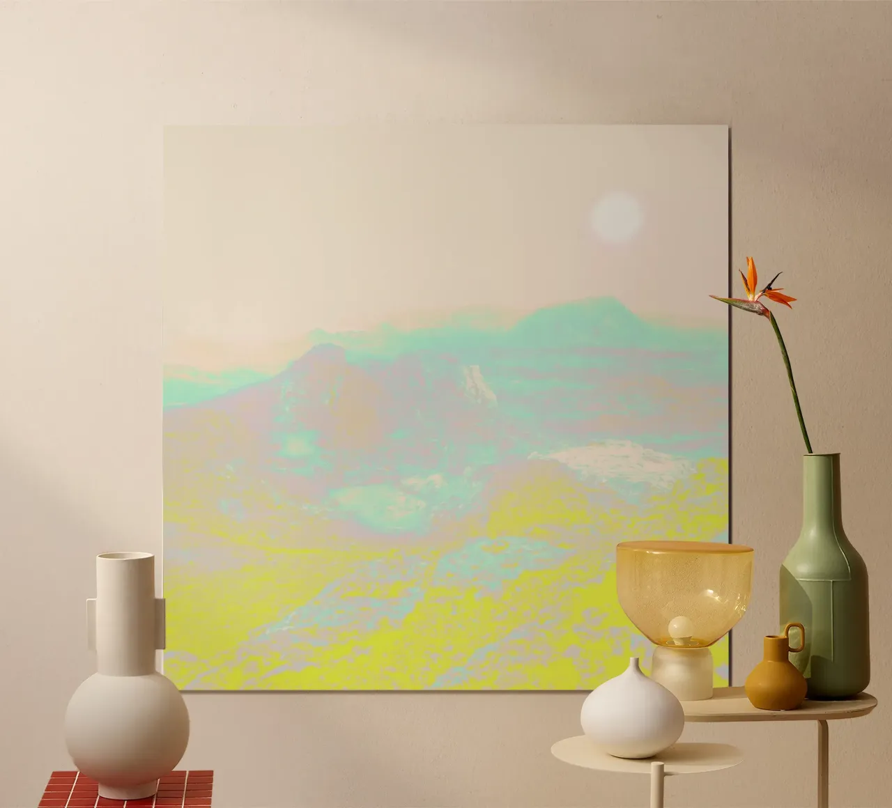 Another World poster con telaio in alluminio da Ruei