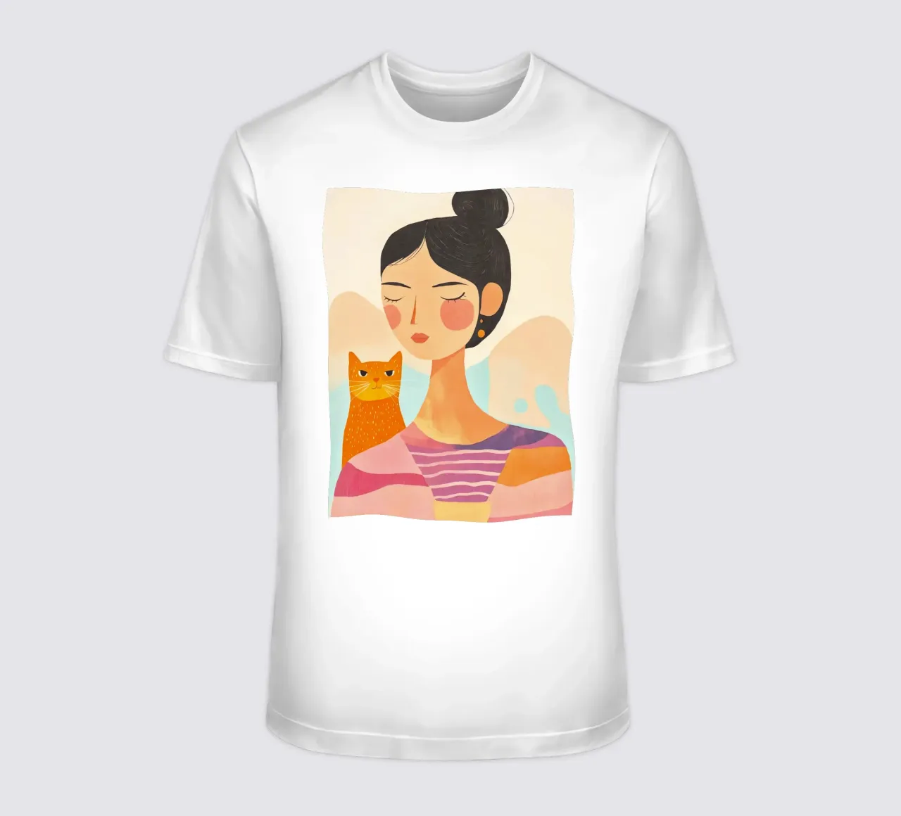 Tagliare la donna gatto t-shirt da Andrea Haase Modern Home