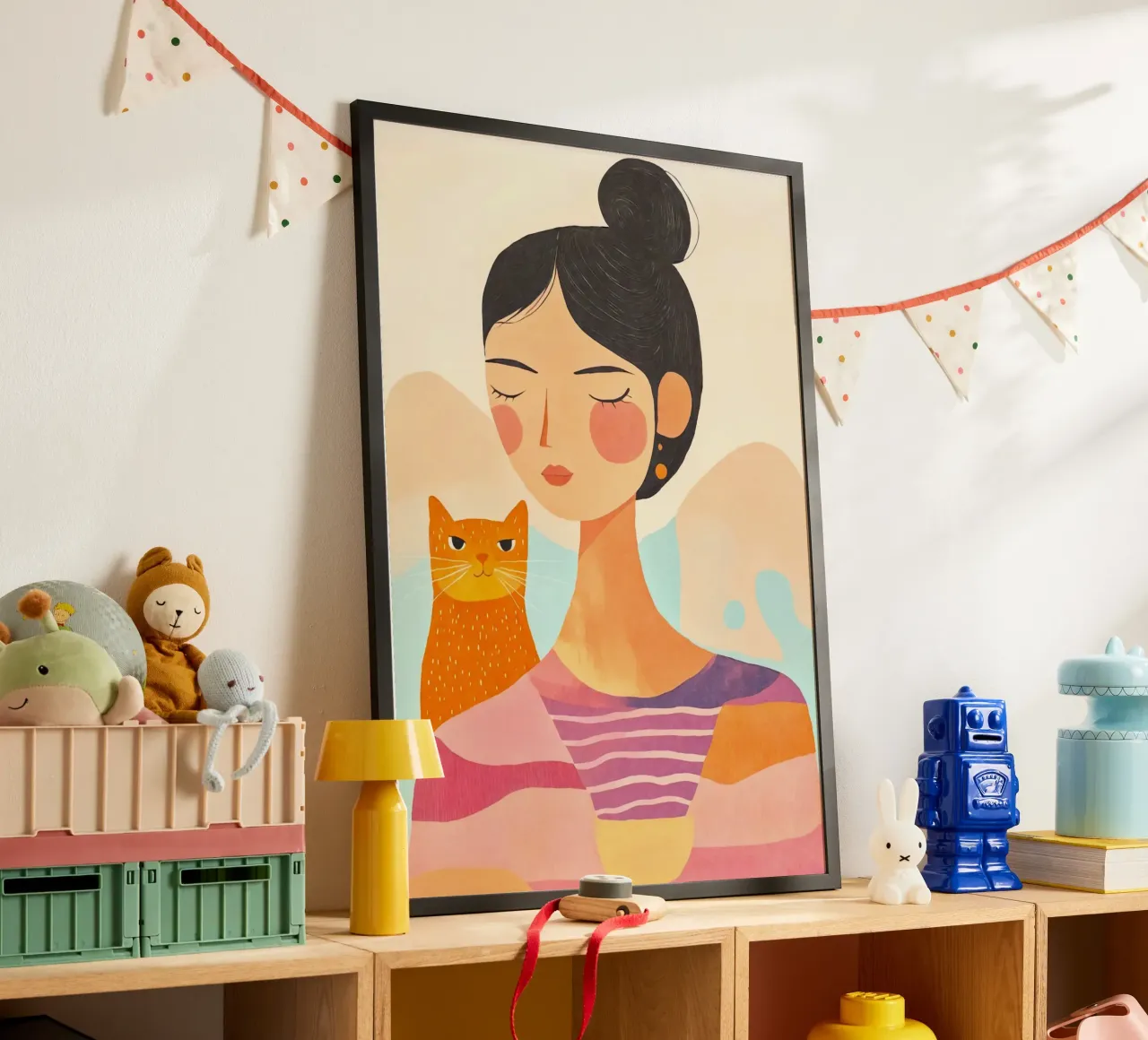 Tagliare la donna gatto carta hahnemühle da Andrea Haase Modern Home
