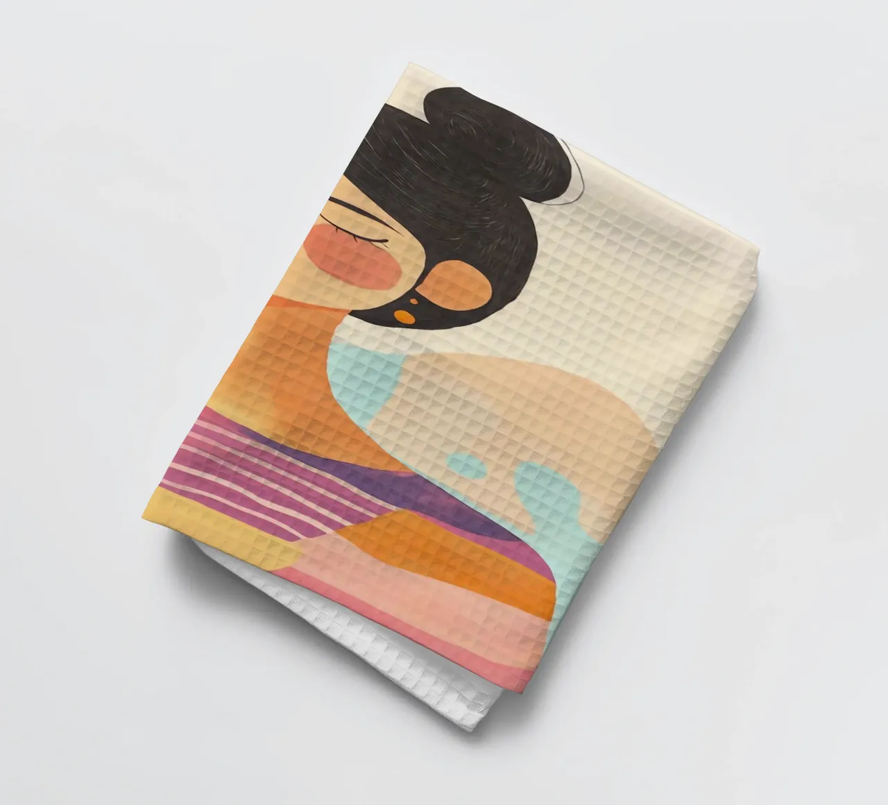 Tagliare la donna gatto canovaccio da cucina da Andrea Haase Modern Home