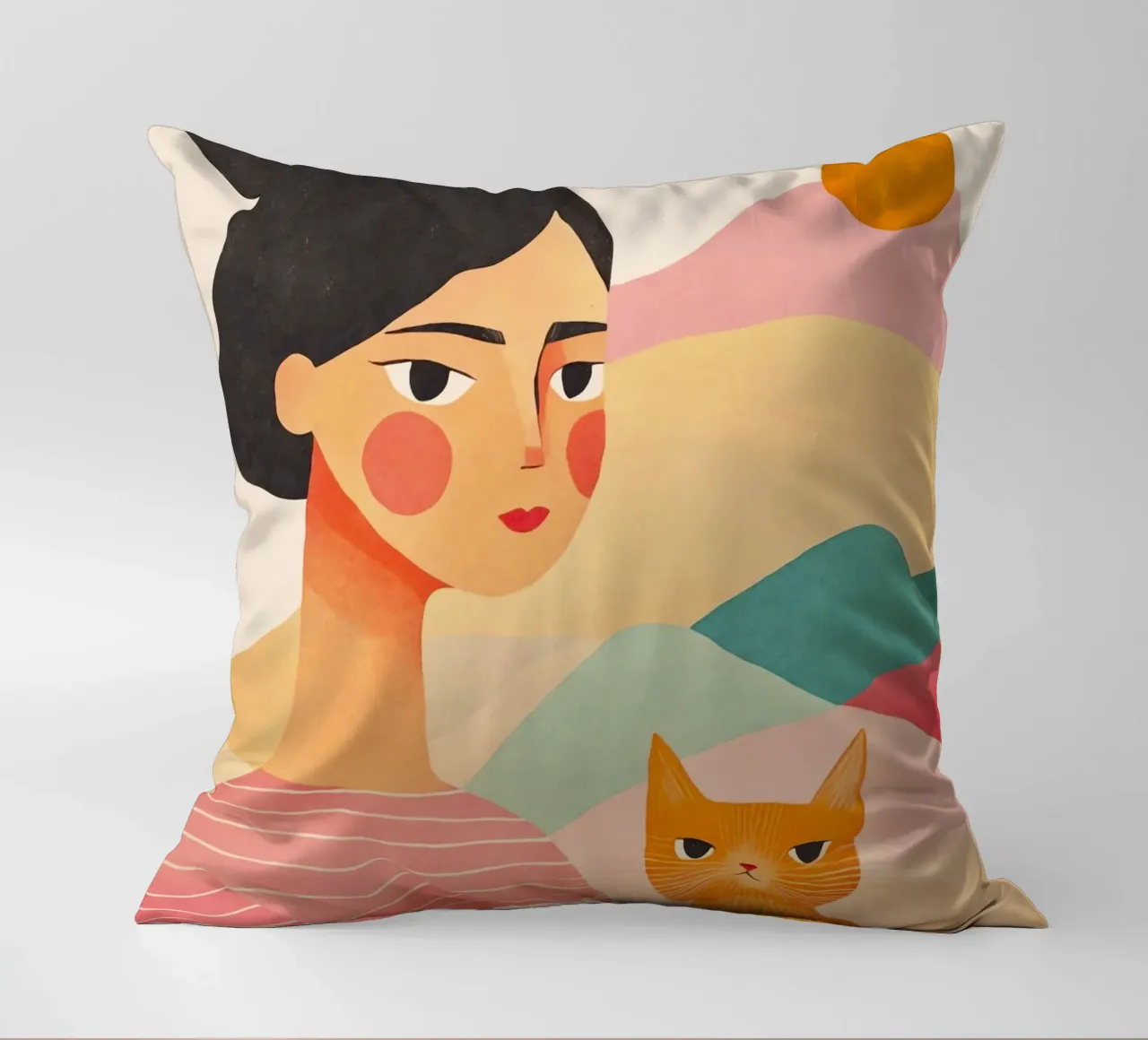 Accogliente signora dei gatti cuscino da Andrea Haase Modern Home