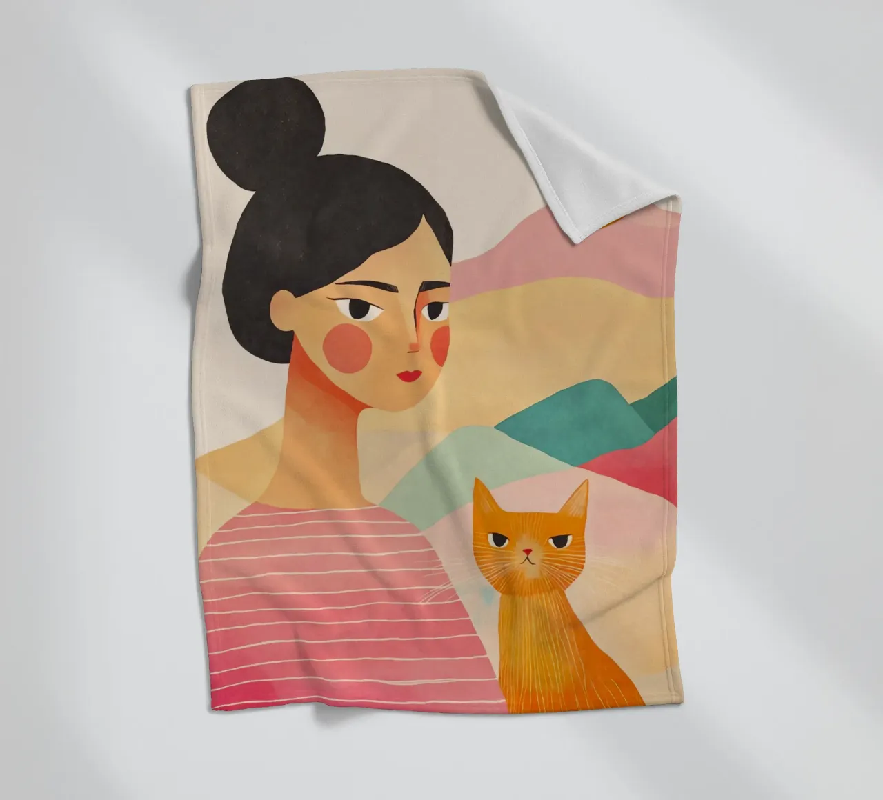 Accogliente signora dei gatti coperta in pile da Andrea Haase Modern Home