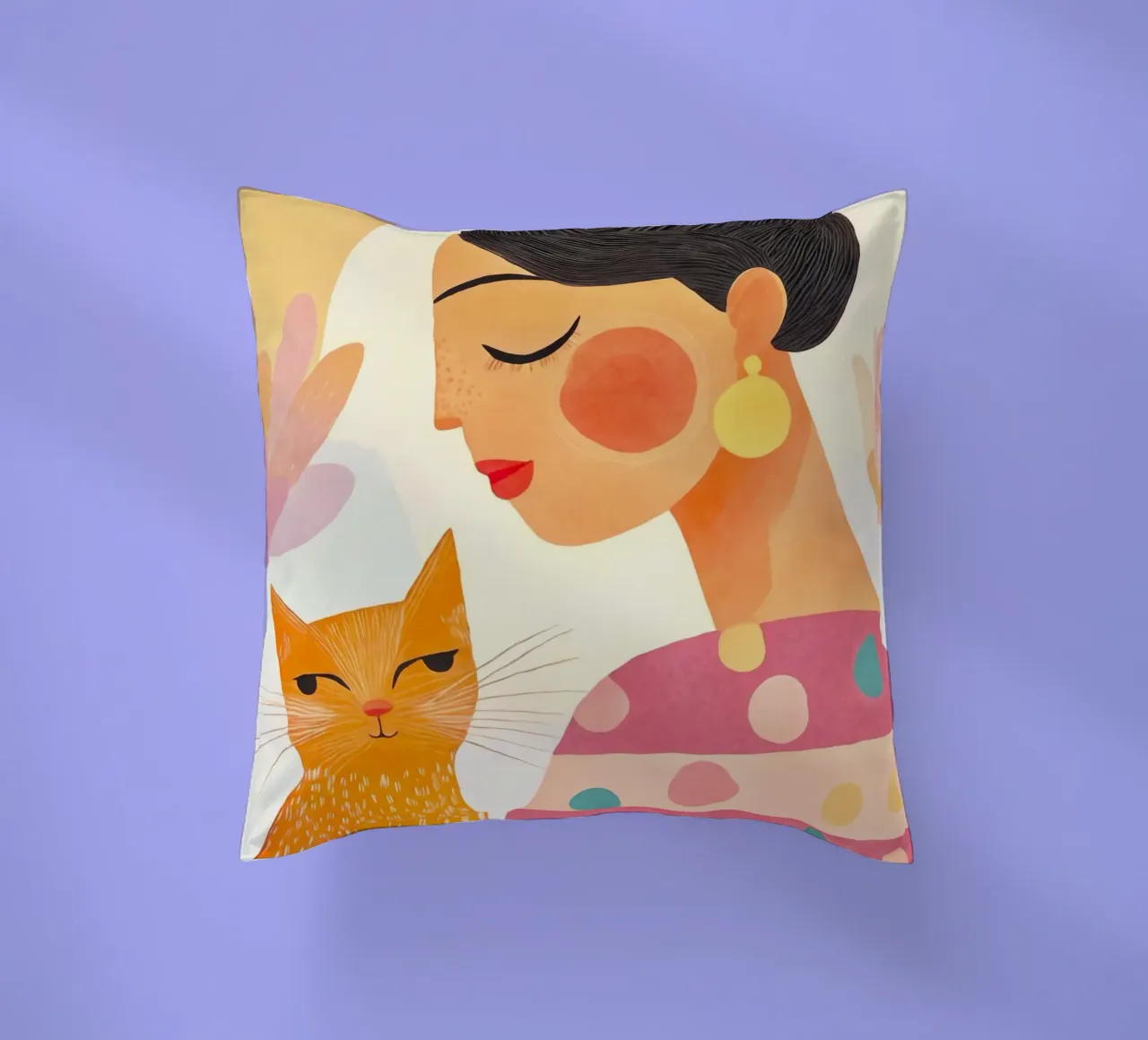 La signora dei gatti cuscino da Andrea Haase Modern Home