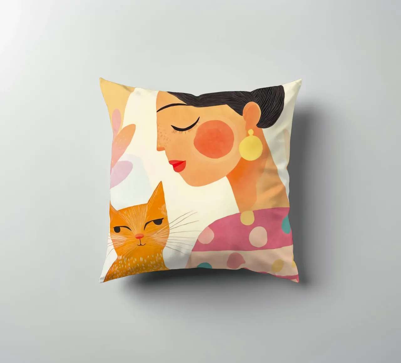 La signora dei gatti cuscino da Andrea Haase Modern Home