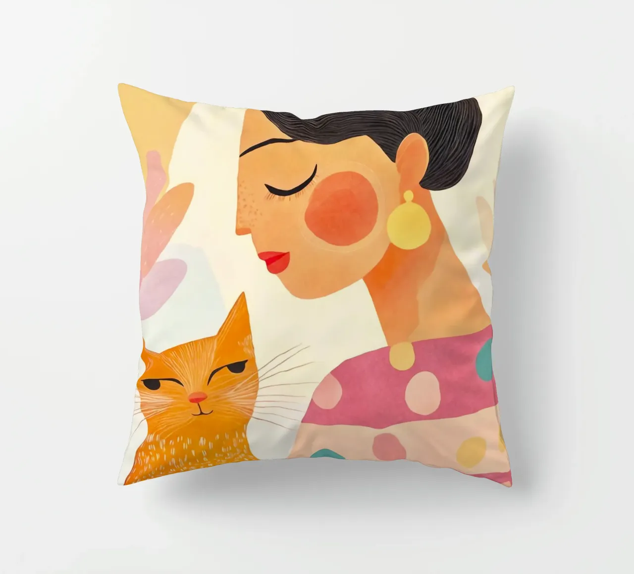 La signora dei gatti cuscino da Andrea Haase Modern Home