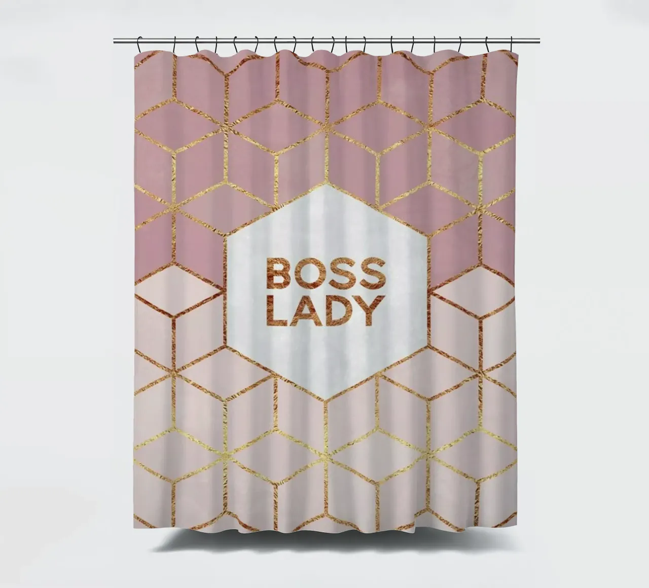 Boss Lady shower curtain by Elisabeth Fredriksson