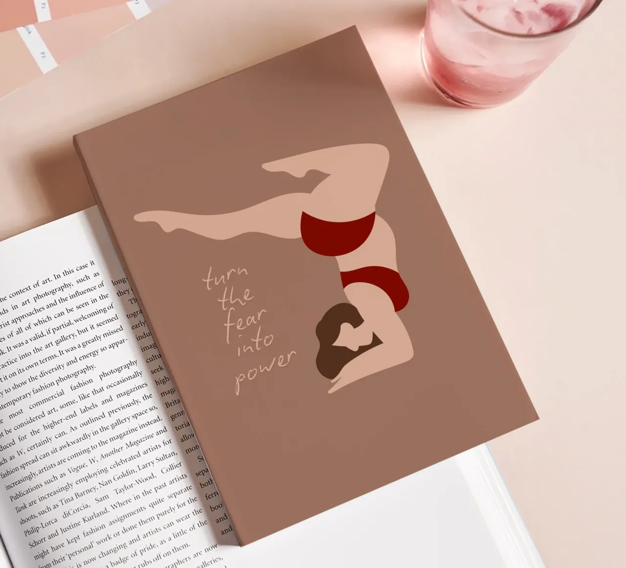 turn the fear into power notebook by ArtDesign by KBK