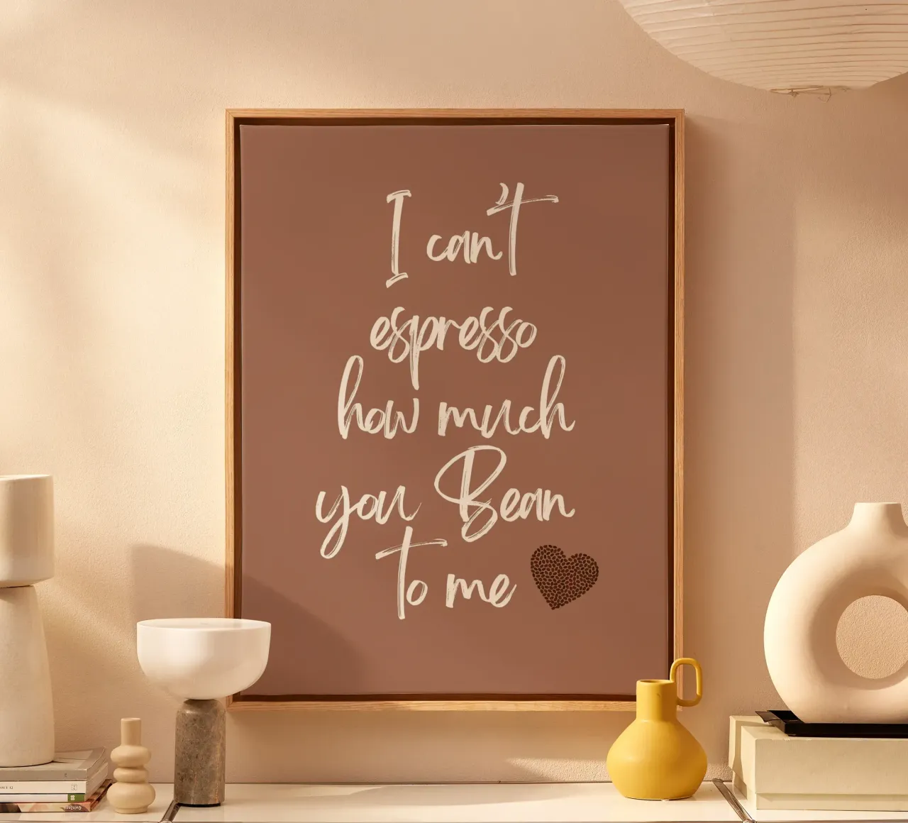 I can't espresso how much you Bean to me canvas by ArtDesign by KBK