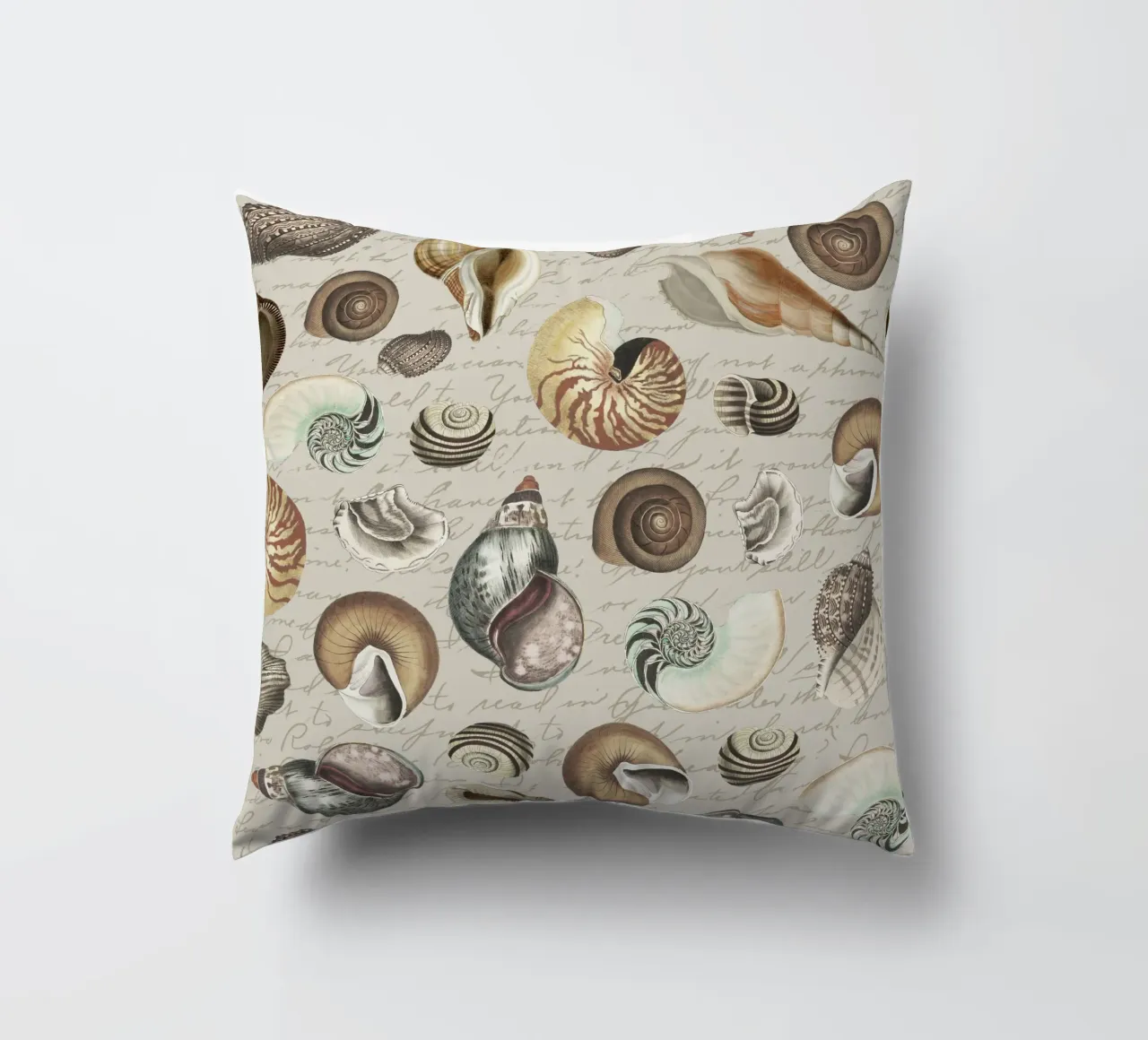 Conchiglie nostalgiche Beige cuscino da Andrea Haase Vintage World