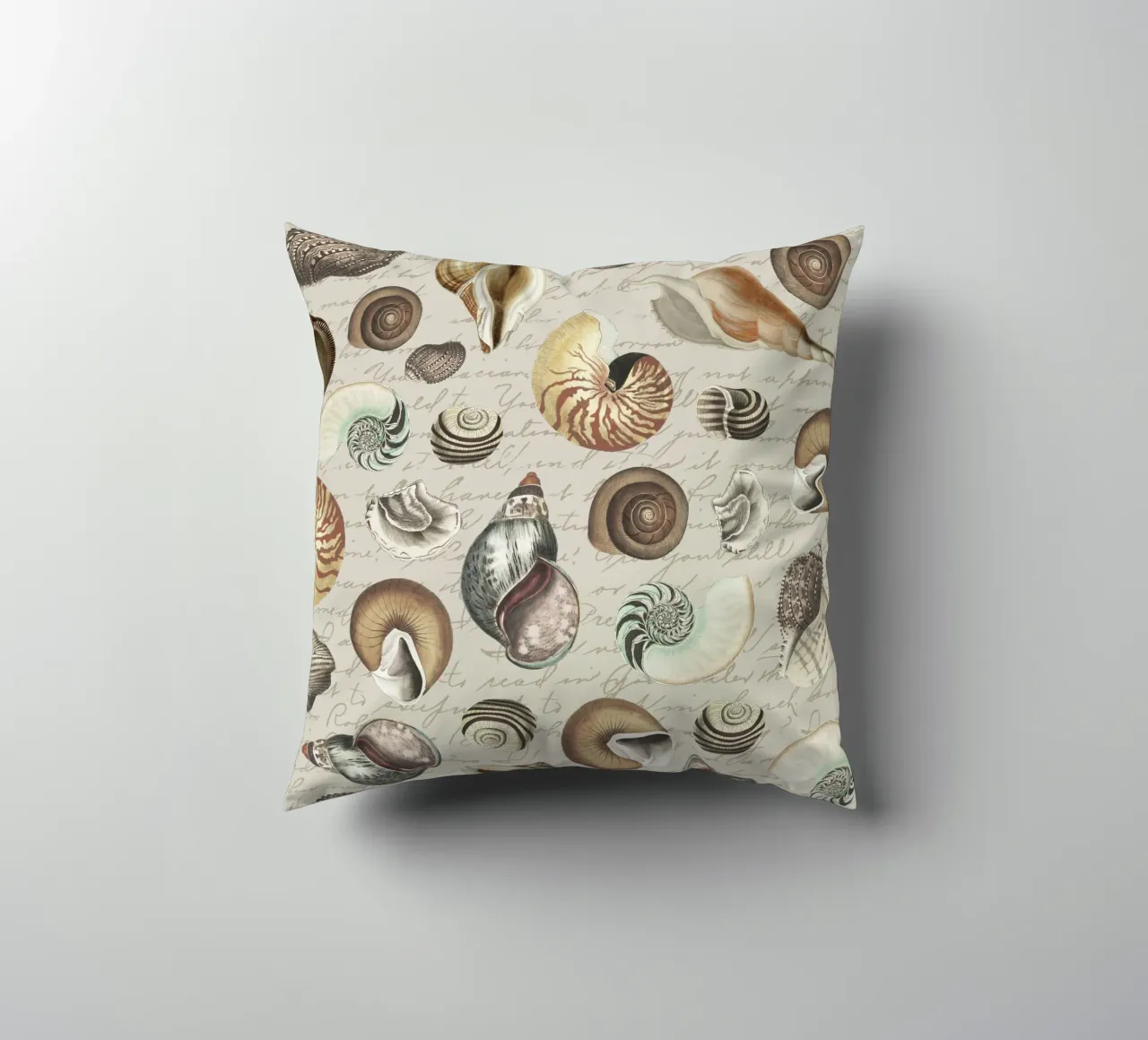 Conchiglie nostalgiche Beige cuscino da Andrea Haase Vintage World
