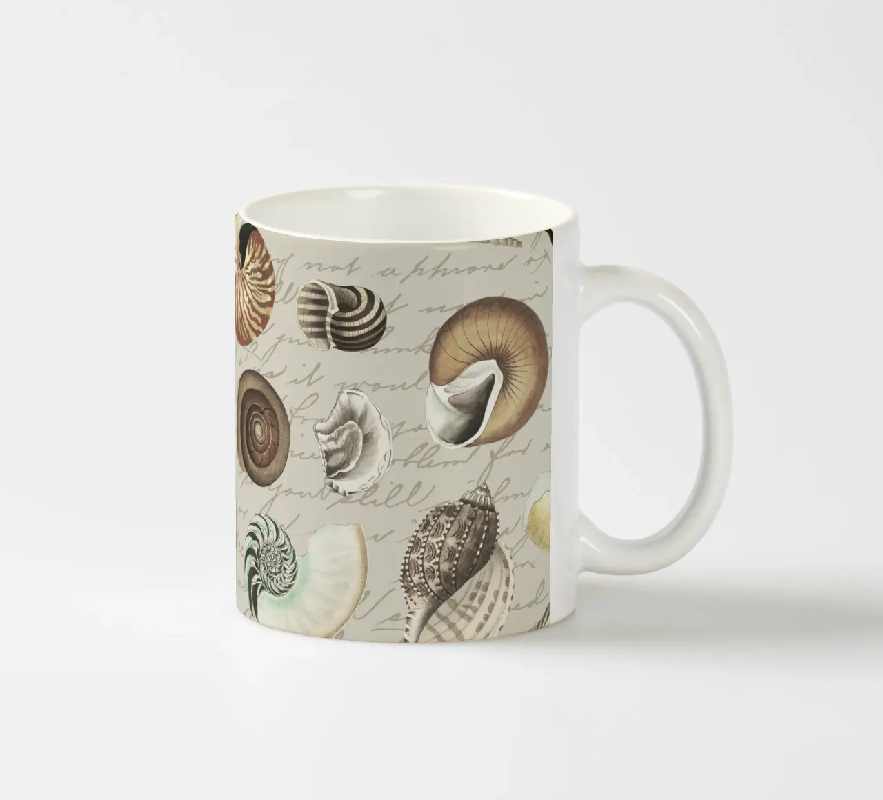 Conchiglie nostalgiche Beige tazza in ceramica da Andrea Haase Vintage World