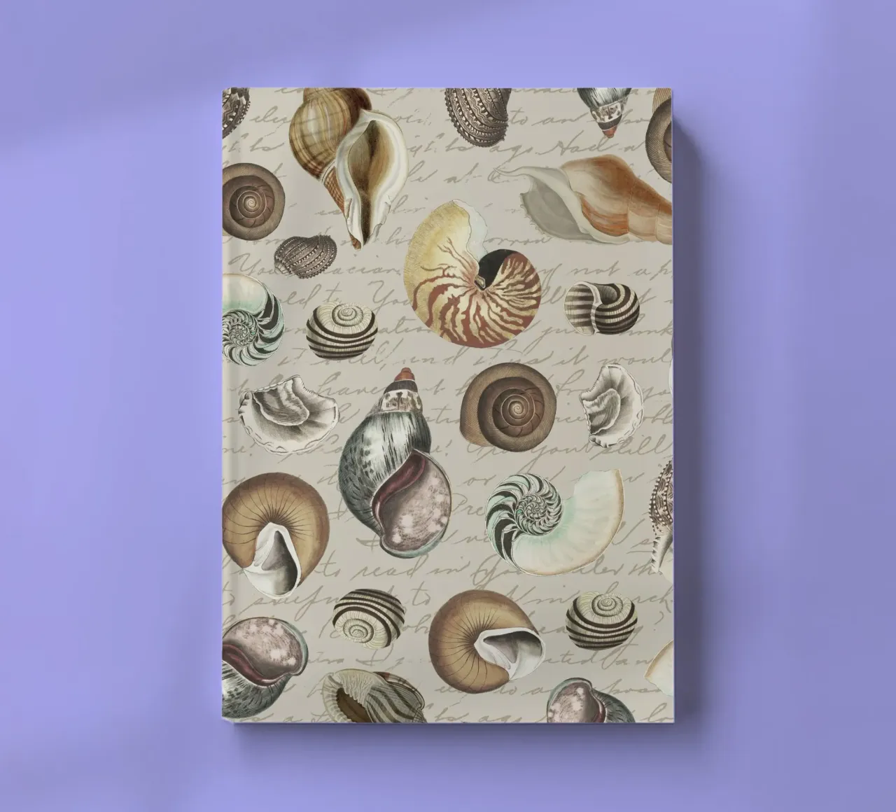 Nostalgic Seashells Beige notebook by Andrea Haase Vintage World