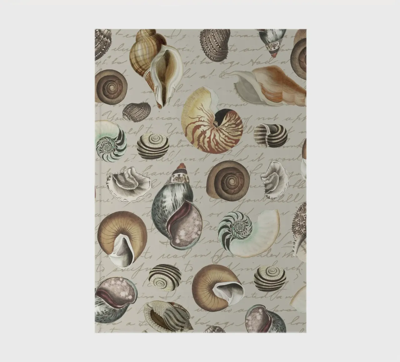 Nostalgic Seashells Beige notebook by Andrea Haase Vintage World