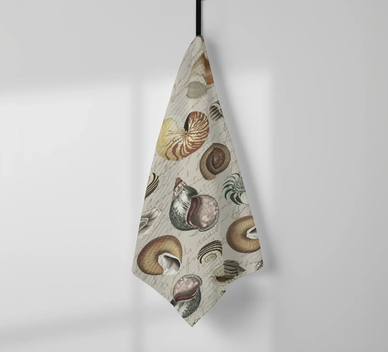 Conchiglie nostalgiche Beige canovaccio da cucina da Andrea Haase Vintage World