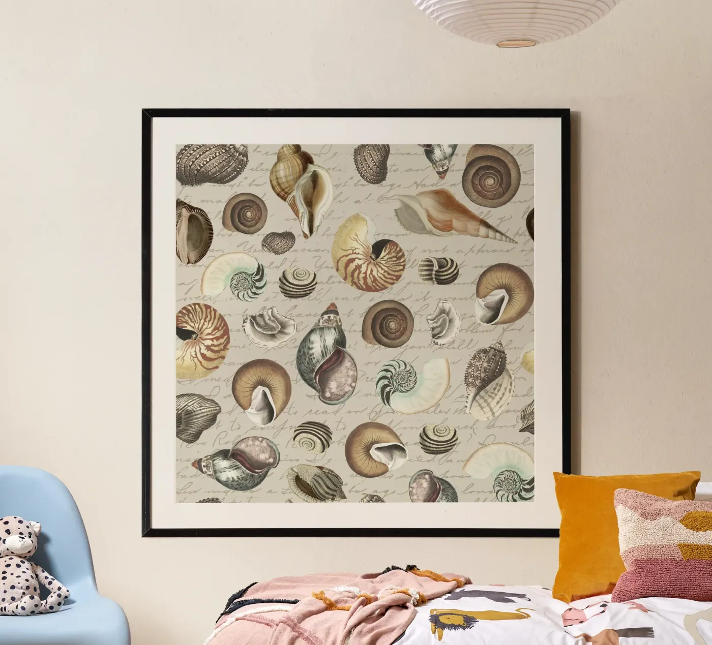 Coquillages nostalgiques Beige poster de Andrea Haase Vintage World