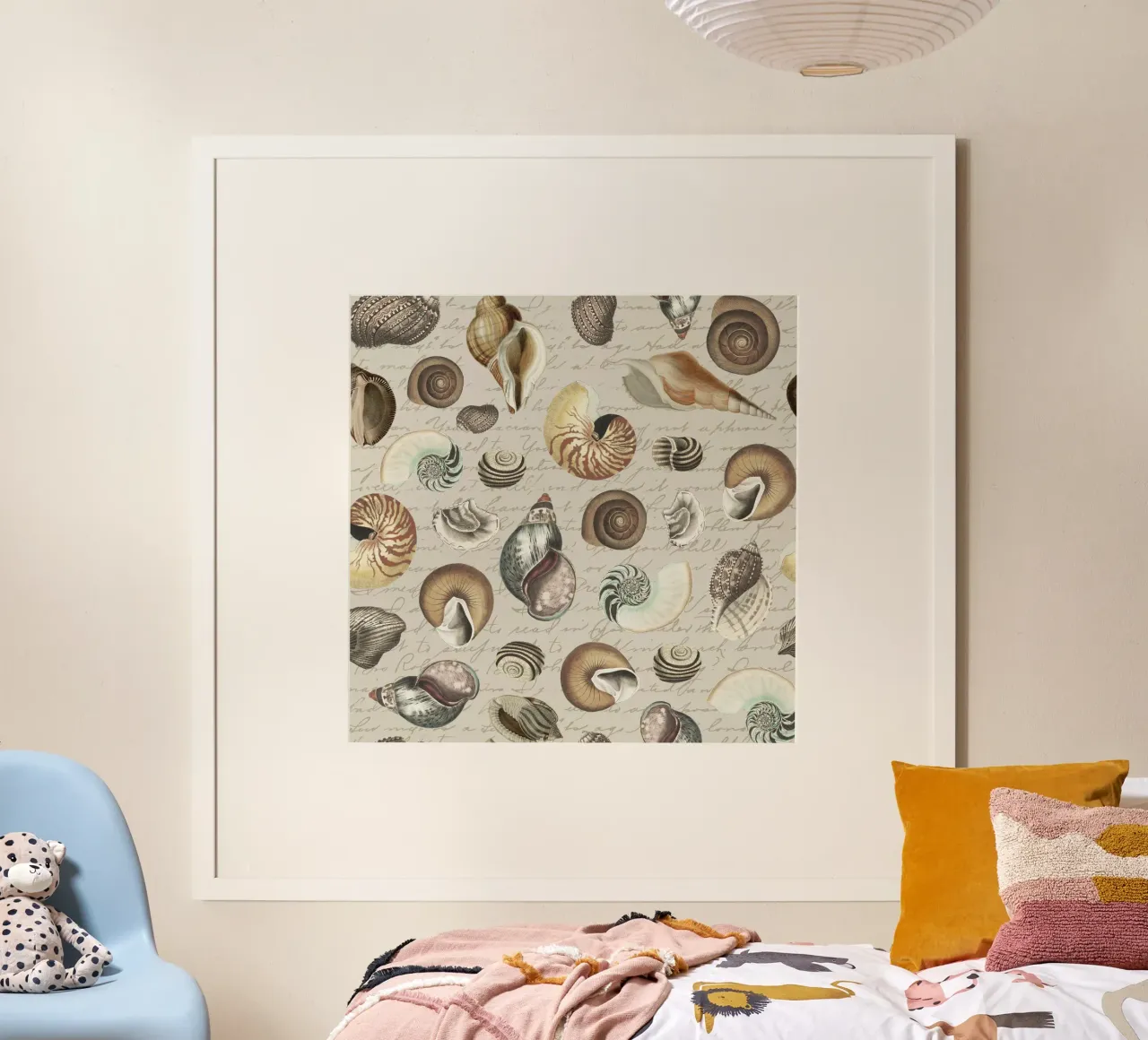 Nostalgic Seashells Beige poster by Andrea Haase Vintage World